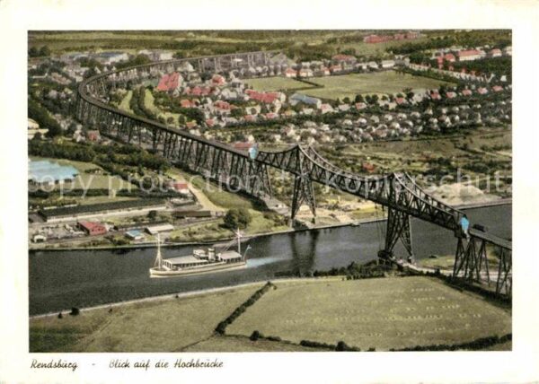 Rendsburg Fliegeraufnahme mit Hochbrücke