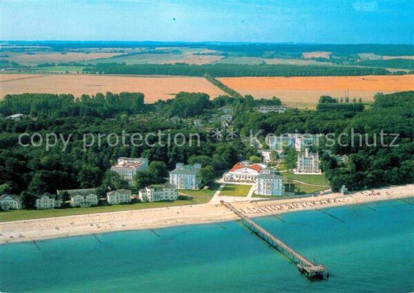 Heiligendamm Ostseebad Fliegeraufnahme mit Strand Seebrücke äl
