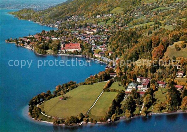 Tegernsee Fliegeraufnahme Sanatorium Seeheim