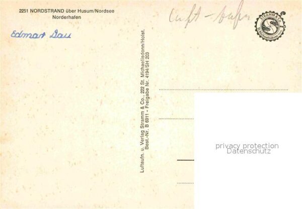 Husum Nordfriesland Fliegeraufnahme mit Norderhafen – Bild 2