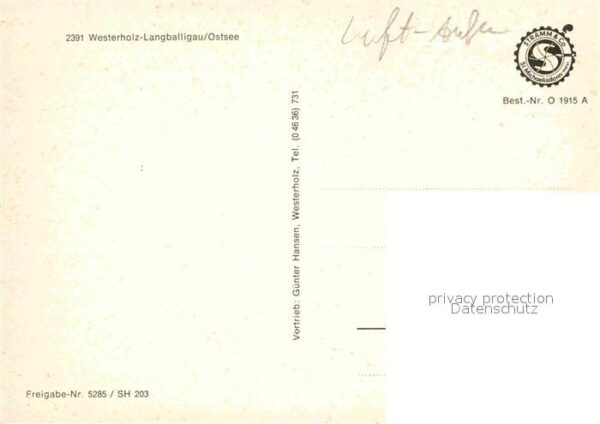 Westerholz Langballig Fliegeraufnahme mit Hafen und Camping – Bild 2
