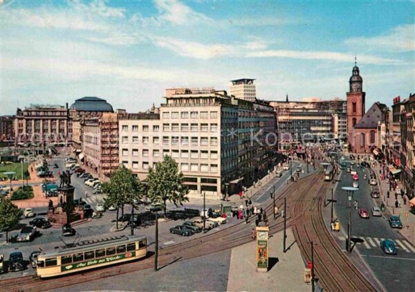 Frankfurt Main Roßmarkt Strassenbahn Hauptwache