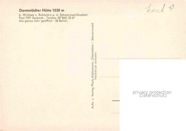 Seebach Ortenaukreis Darmstädter Hütte bei Wildsee und Ruhes – Bild 2