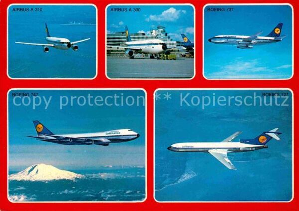 Flugzeuge Zivil Airbus A 310 A 300 Boeing 737 747 727