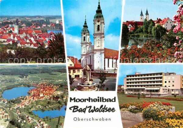 Bad Waldsee Moorheilbad Kirche Fliegeraufnahme
