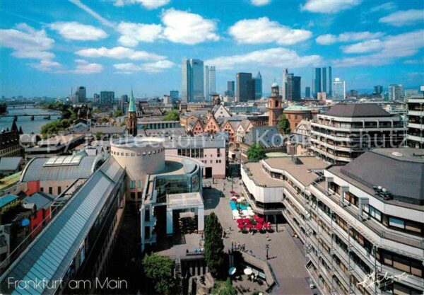 Frankfurt Main Skyline Kunsthalle Schirn Römer Paulski