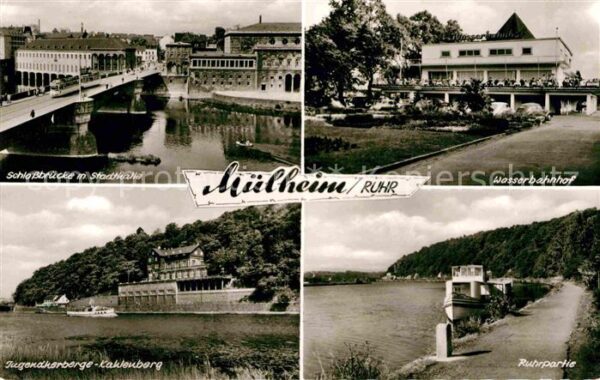 Muelheim Ruhr Wasserbahnhof Schlossbrücke Jugendherbe