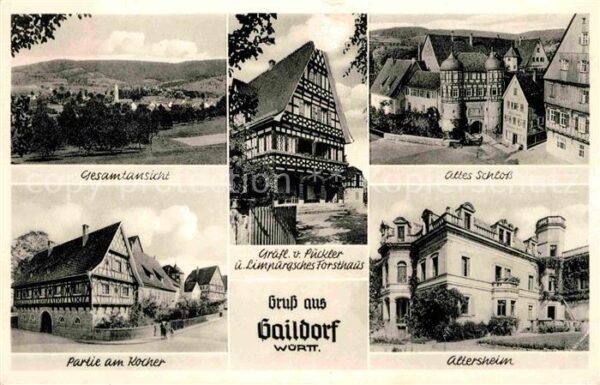 Gaildorf Gesamtansicht Partie am Kocher Altershe