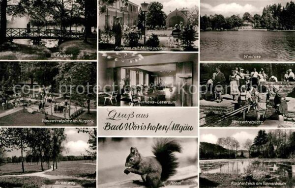 Bad Woerishofen Kurpark Wassertretplatz Birkenweg Walds