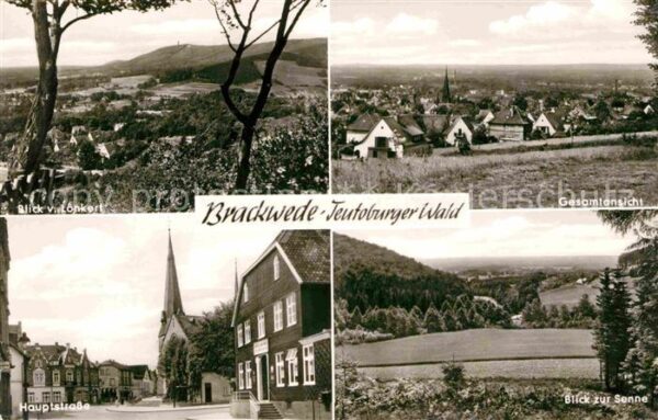Brackwede Westfalen Blick vom Lonkert Hauptstrasse Gesamtan