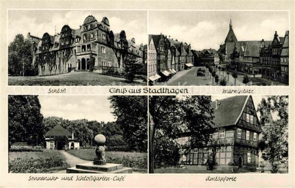 Stadthagen Schloss Sonnenuhr Schlossgarten Amtspfo