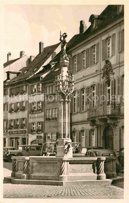 Freiburg Breisgau Münsterbrunnen Erzbischöfliches Palais