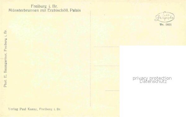 Freiburg Breisgau Münsterbrunnen Erzbischöfliches Palais – Bild 2