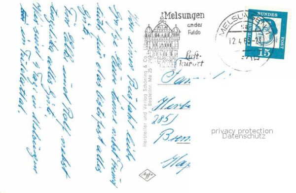 Melsungen Fulda Gesamtansicht Rathaus Schloss Stadtkirc – Bild 2