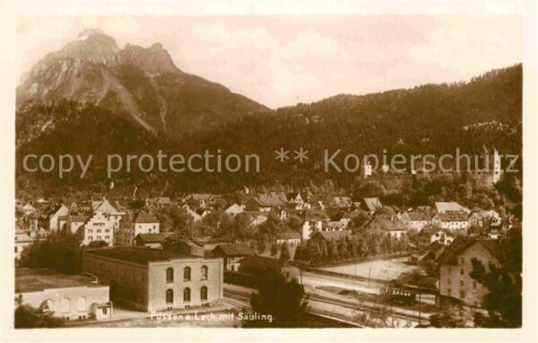Fuessen Allgaeu Panorama Säuling