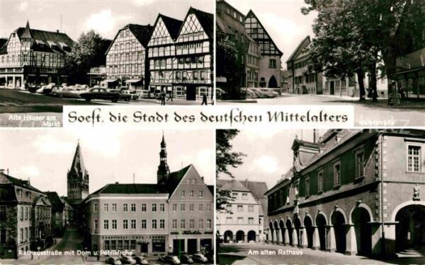 Soest Arnsberg Alte Häuser am Markt Rathausstrasse Rat