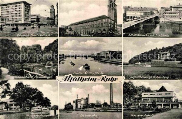 Muelheim Ruhr Friedrich Ebert Strasse Rathaus Schloss