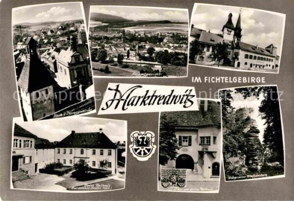 Marktredwitz Altes Rathaus Blick von der Theresienki