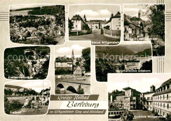Bad Berleburg Odeborn Panorama Kneippbecken Freibad K