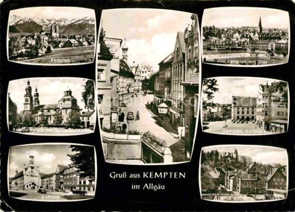 Kempten Allgaeu Gesamtansicht Residenzplatz Sankt Loren