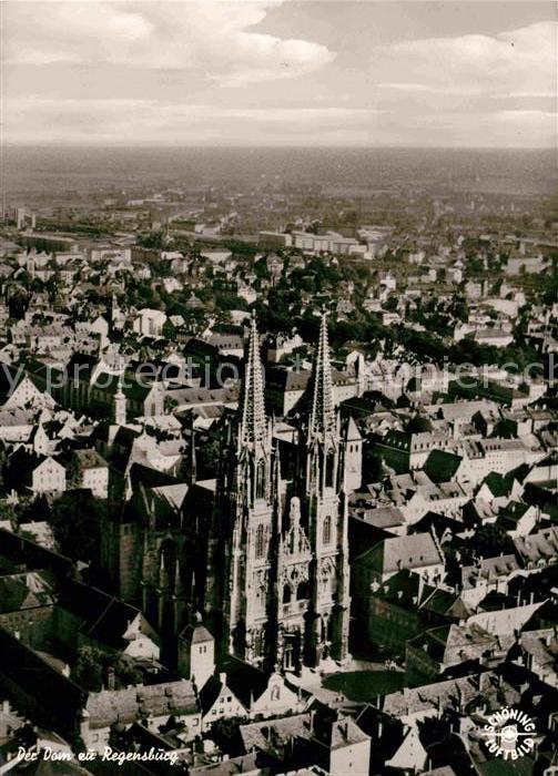 Regensburg Fliegeraufnahme Dom