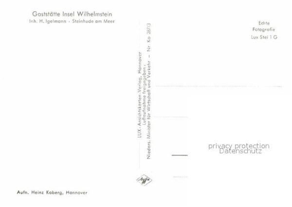 Steinhude Fliegeraufnahme Insel Wilhelmstein – Bild 2