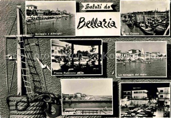 Bellaria Strand Piazza Rubicone Hafen