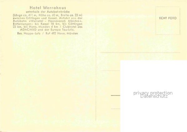 Hannoversch Muenden Hotel Werrahaus Autobahnbrücke – Bild 2