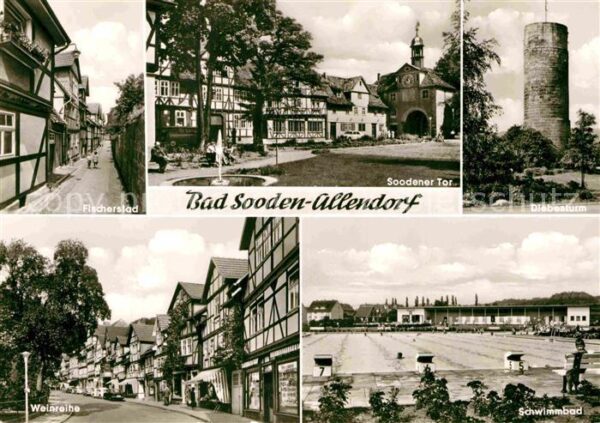 Bad Sooden-Allendorf Fischerstad Weinreihe Schwimmbad Diebes