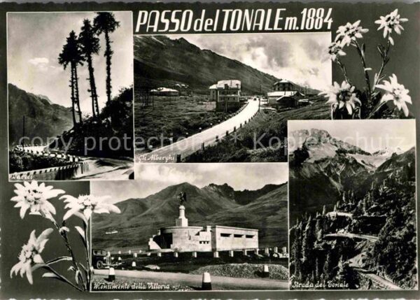 Passo Tonale Gli Alberghi Passstrasse Denkmal