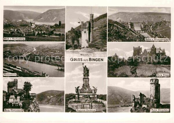 Bingen Rhein Ruine Ehrenfels Mäuseturm National-Denk