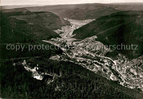 Wildbad Schwarzwald Fliegeraufnahme