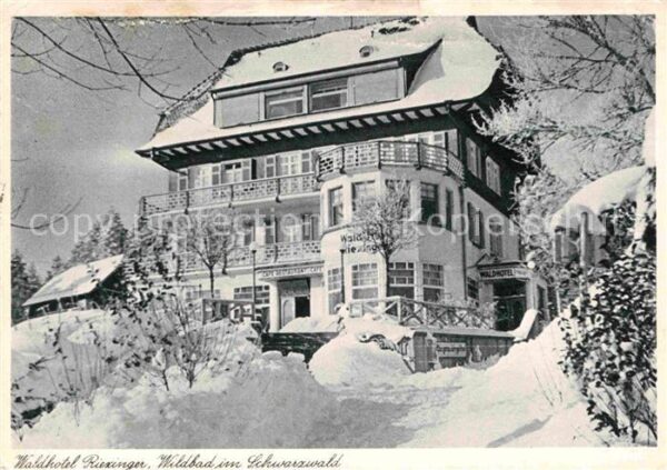 Wildbad Schwarzwald Waldhotel Riexinger