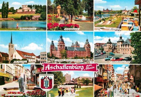 Aschaffenburg Main Sankt Agatha Schloss Johannisburg Minig