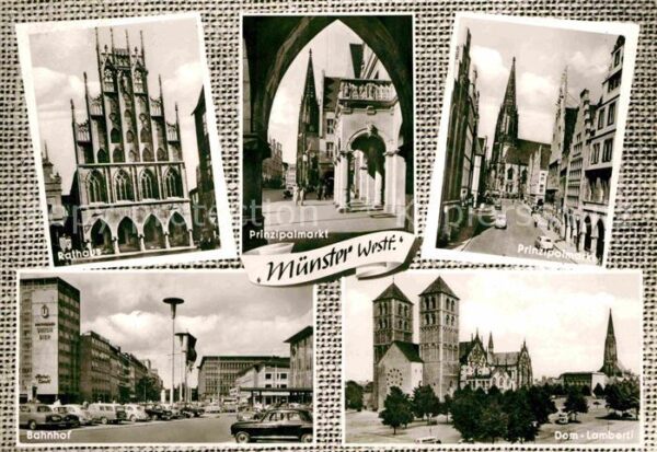 Muenster Westfalen Prinzipalmarkt Dom Rathaus