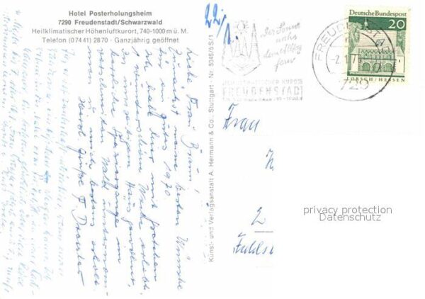 Freudenstadt Hotel Posterholungsheim – Bild 2