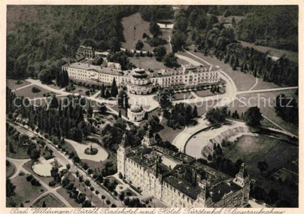 Bad Wildungen Badehotel Hotel Fürstenhof Fliegeraufna