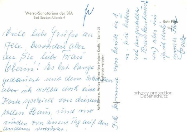 Bad Sooden-Allendorf Werra Sanatorium – Bild 2