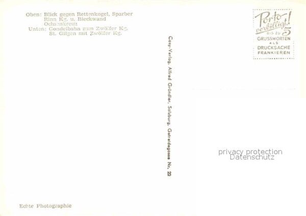 St Gilgen Wolfgangsee Seilbahn Fliegeraufnahme – Bild 2