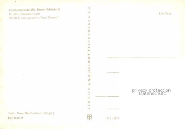 Caemmerswalde FDGB-Erholungsheim Paul Gruner – Bild 2
