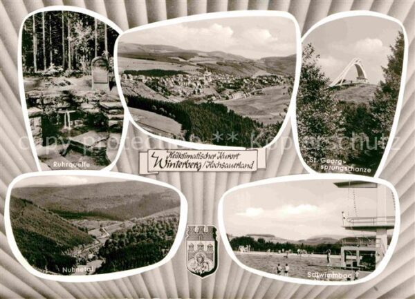 Winterberg Hochsauerland Sankt Georgsprungschanze Ruhrquelle Sch