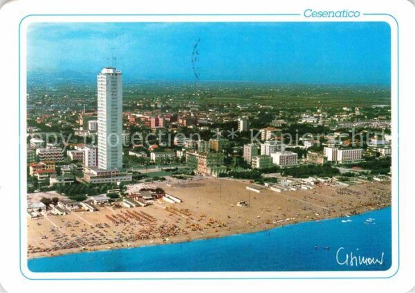 Cesenatico Strand Fliegeraufnahme