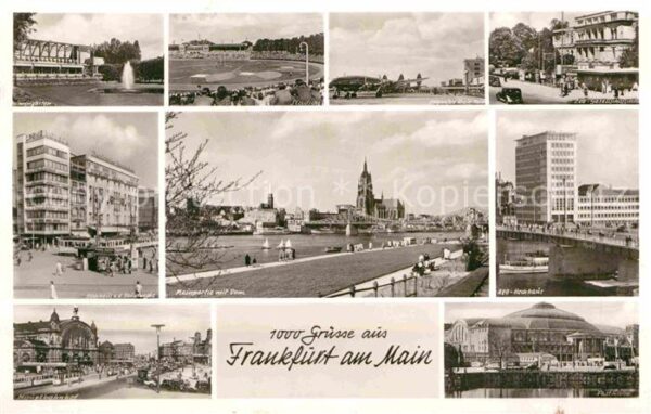 Frankfurt Main Hauptwache Palmengarten Festhalle Dom F