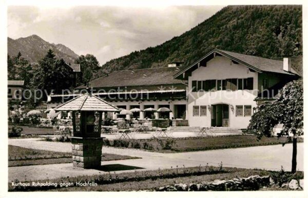 Ruhpolding Kurhaus gegen Hochfelln