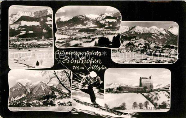 Sonthofen Oberallgaeu Seepartie Burg Skigebiet