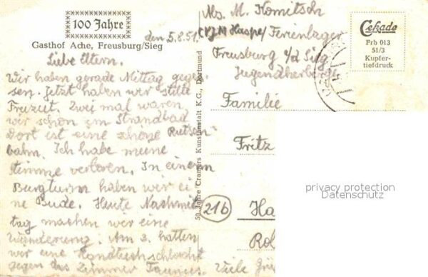 Freusburg Gasthaus Ache Jugendburg – Bild 2