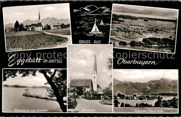 Eggstaett Oberbayern Strandbad am Hartsee Chiemsee Frauenins