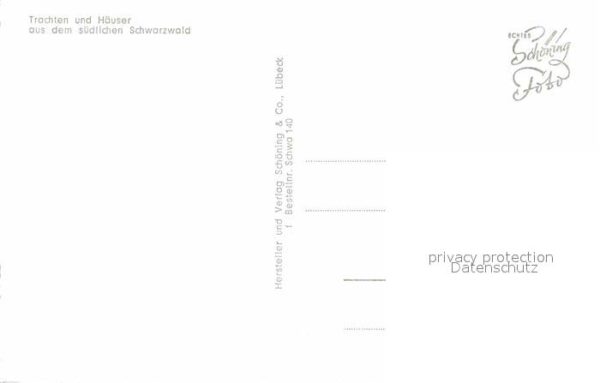 Schwarzwald Trachten und Häuser aus dem südlichen S – Bild 2