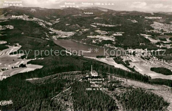 Titisee-Neustadt Fliegeraufnahme mit Titisee und Fürsten