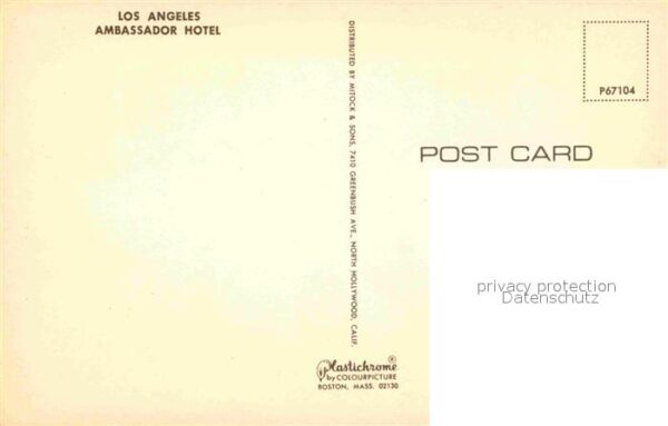 Los Angeles California Ambassador Hotel – Bild 2